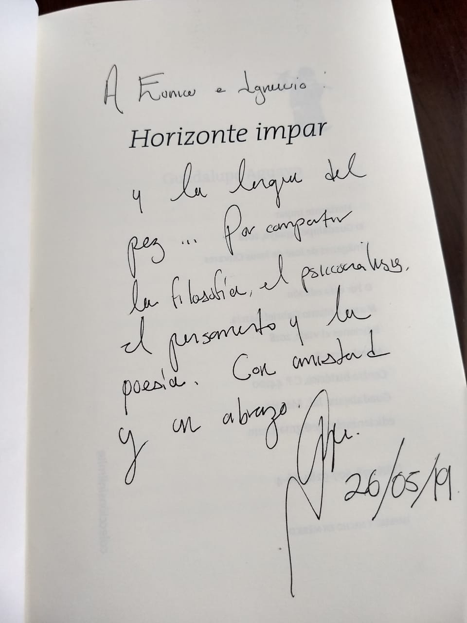 Saboreando el horizonte del&nbsp;(de)ser