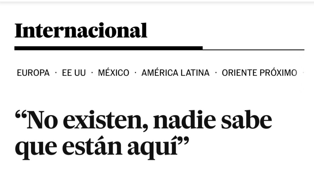 ESPECIAL | Nadie sabe que están&nbsp;aquí