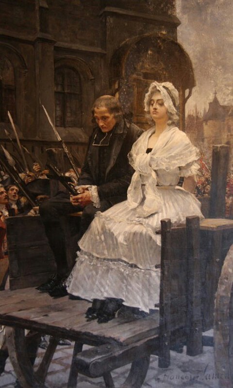 maría antonieta caminando a su ejecución revolución francesa