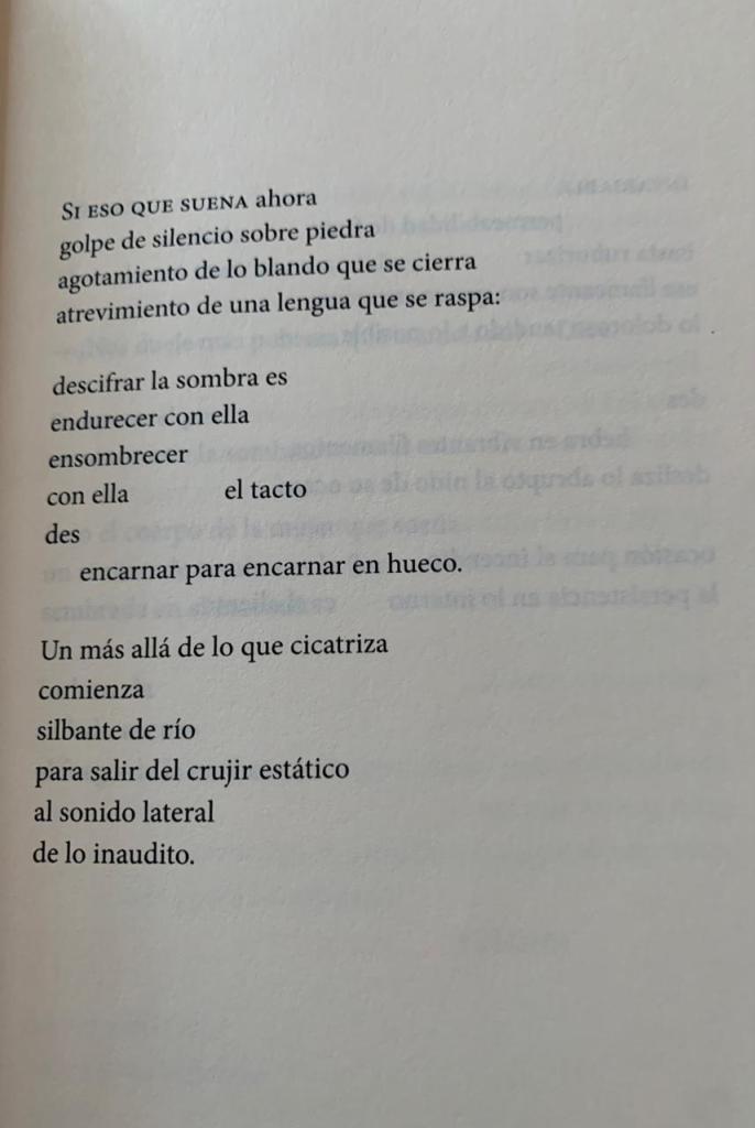 si eso que suena ahora poema