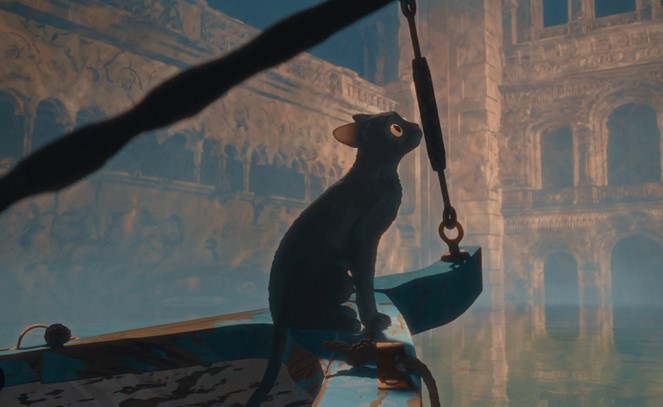 historia gatito inundación