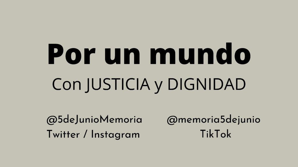 justicia y memoria 5 de junio