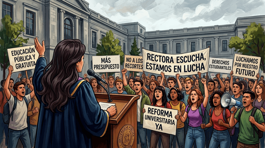 estudiantes protestan udeg